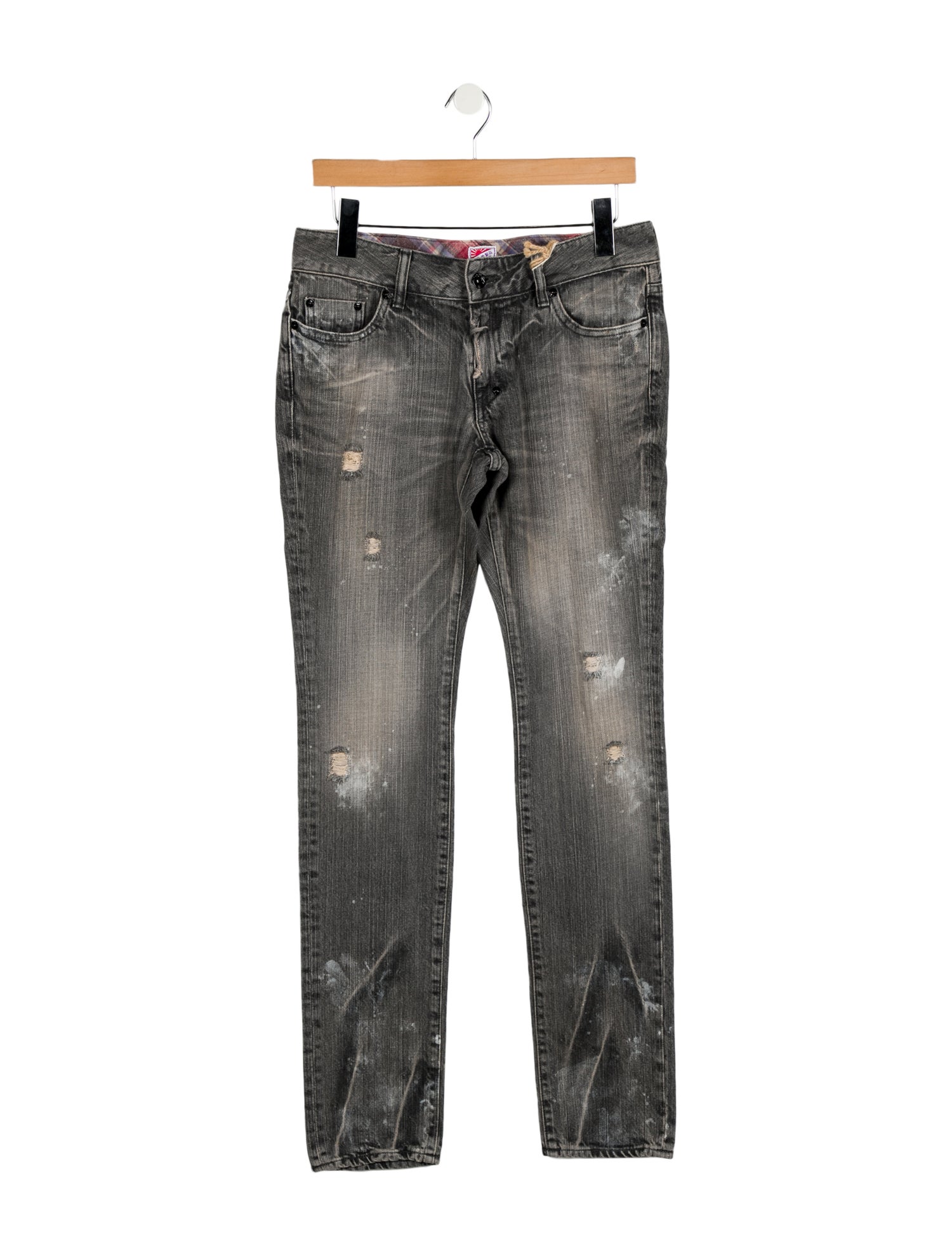 PRPS Mid-Rise Straight Leg Jeans
