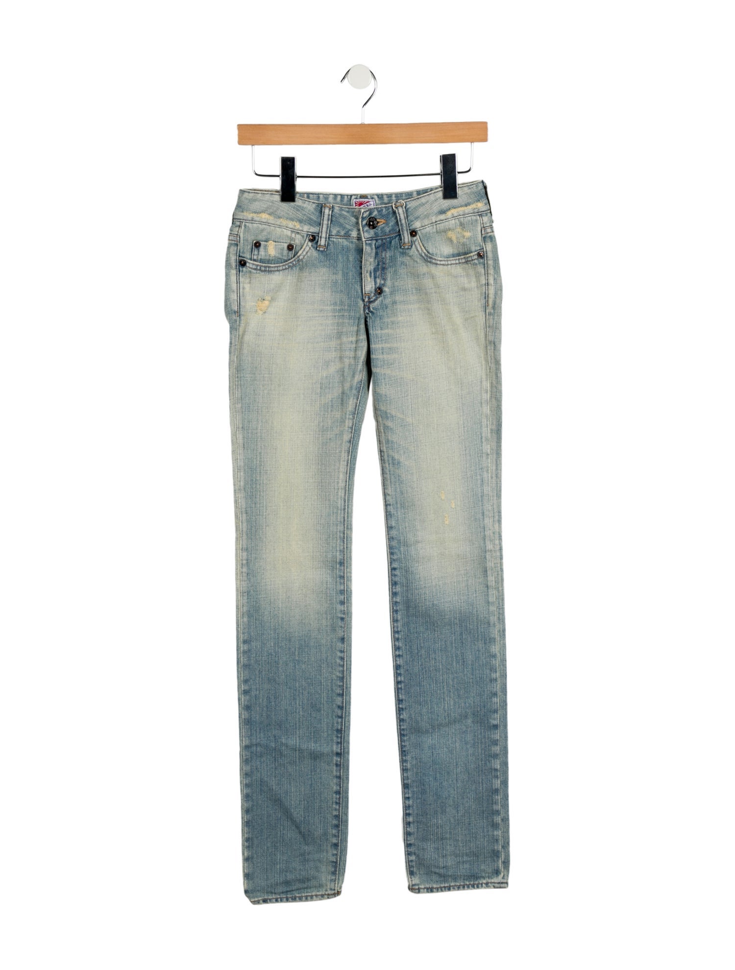 PRPS Low-Rise Straight Leg Jeans