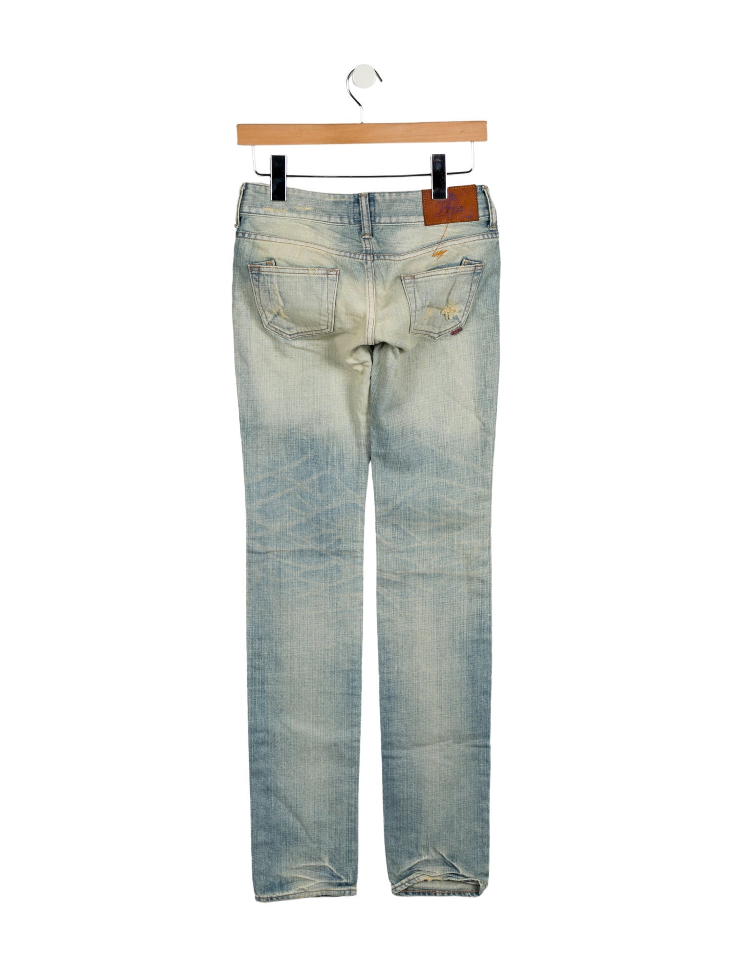 PRPS Low-Rise Straight Leg Jeans