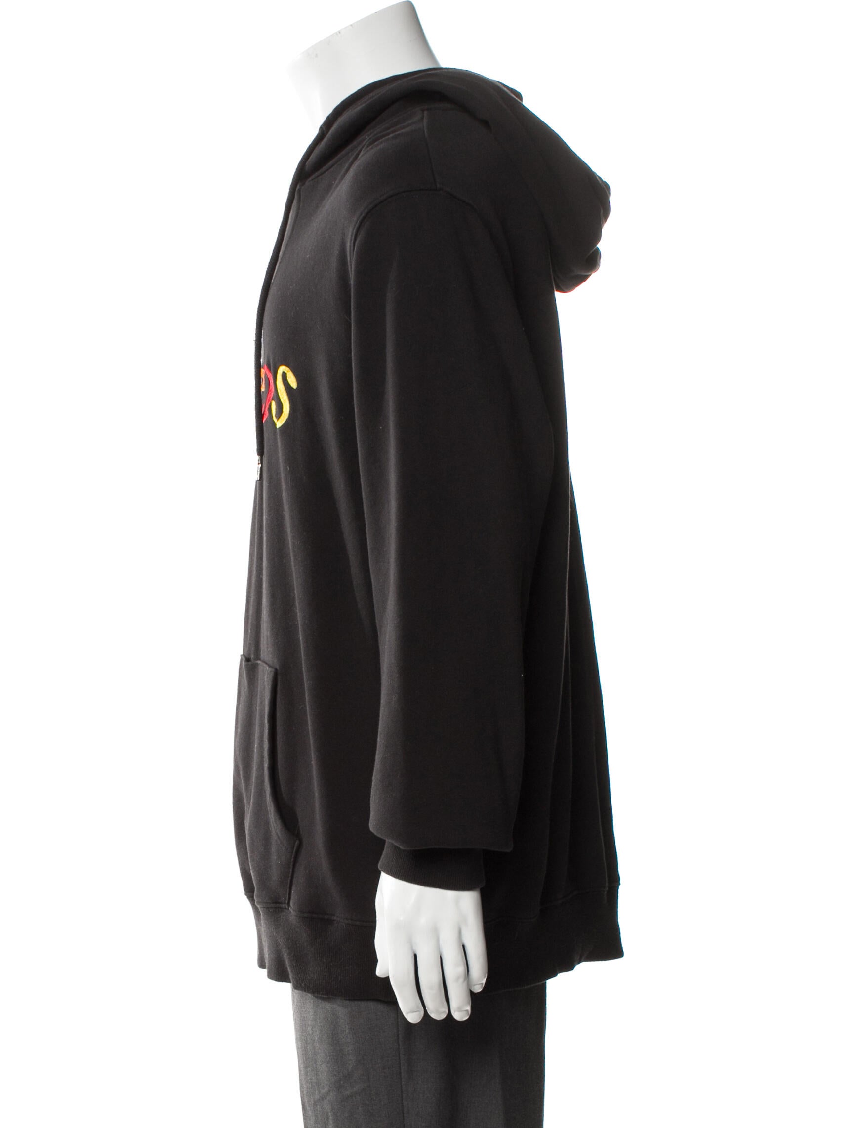 PRPS Graphic Print V-Neck Hoodie
