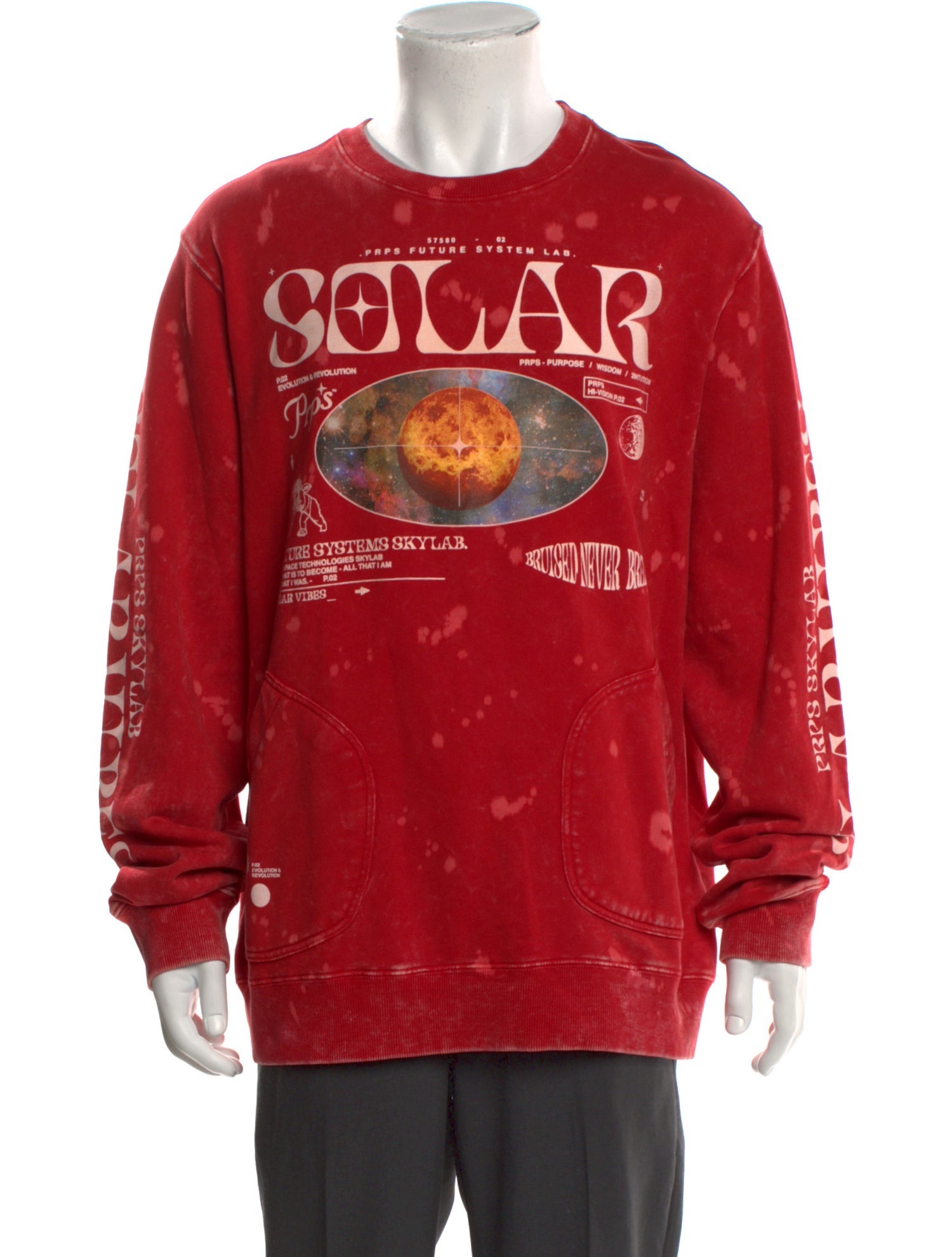 PRPS Graphic Print Crew Neck Sweatshirt