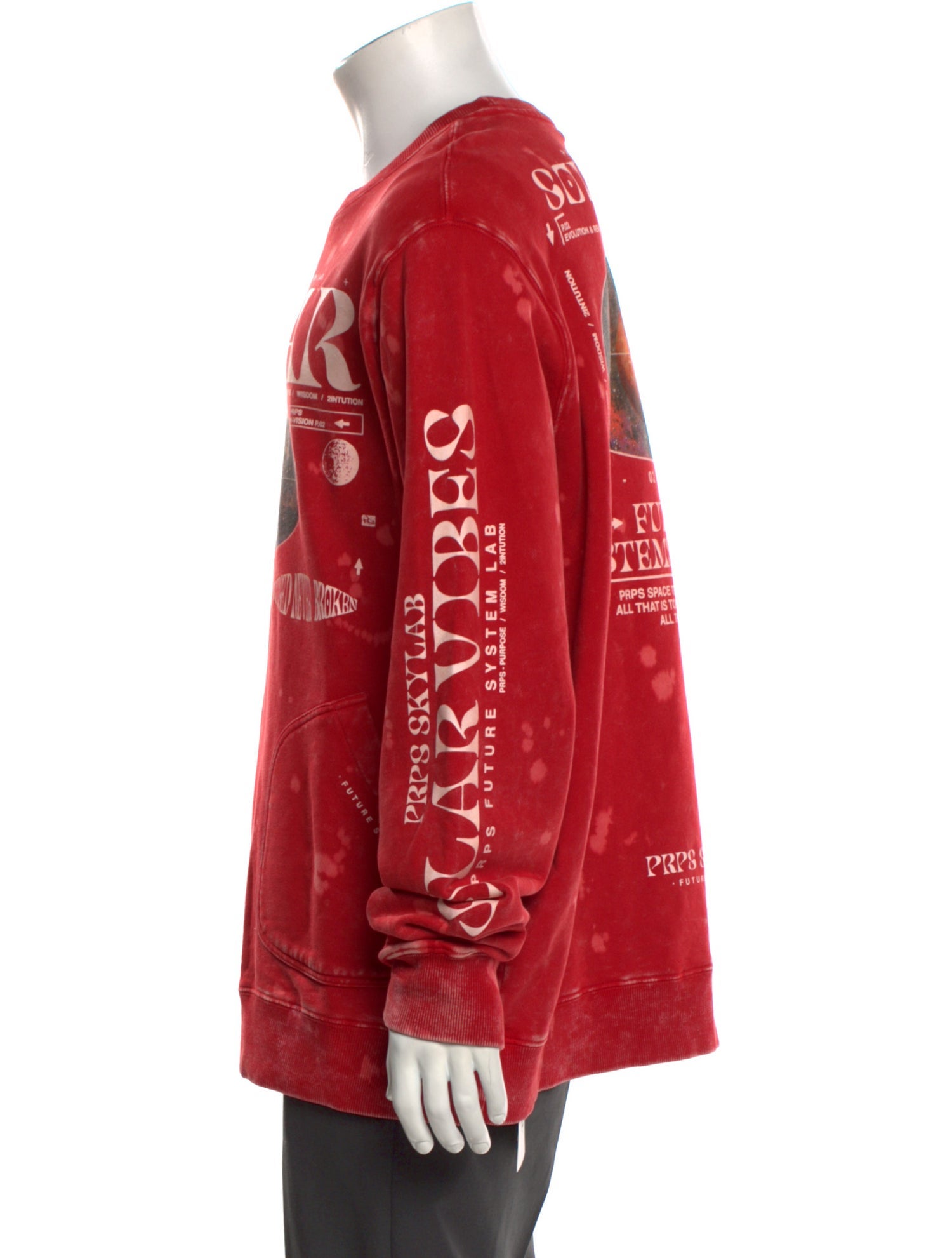 PRPS Graphic Print Crew Neck Sweatshirt