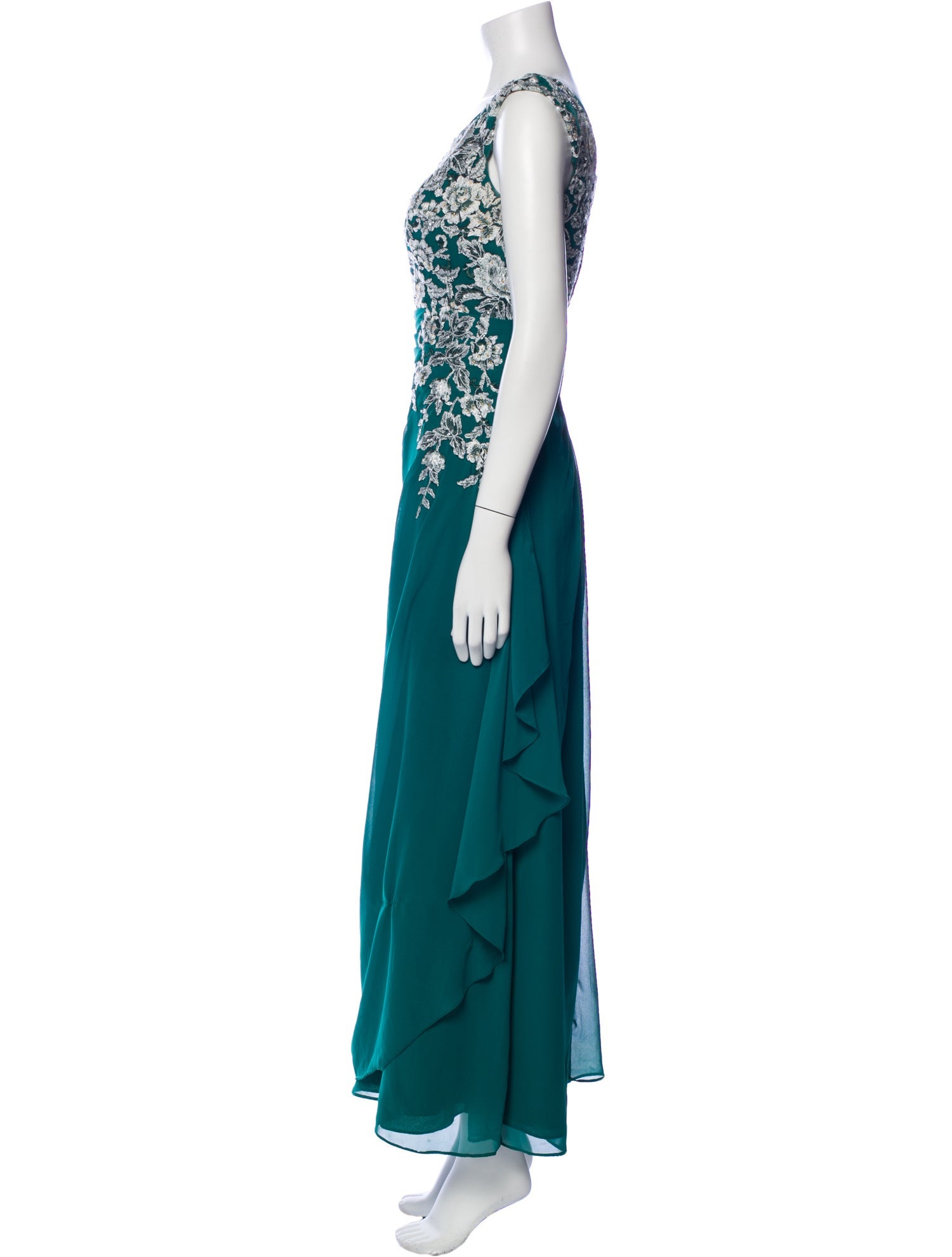 Principessa V-Neck Long Dress