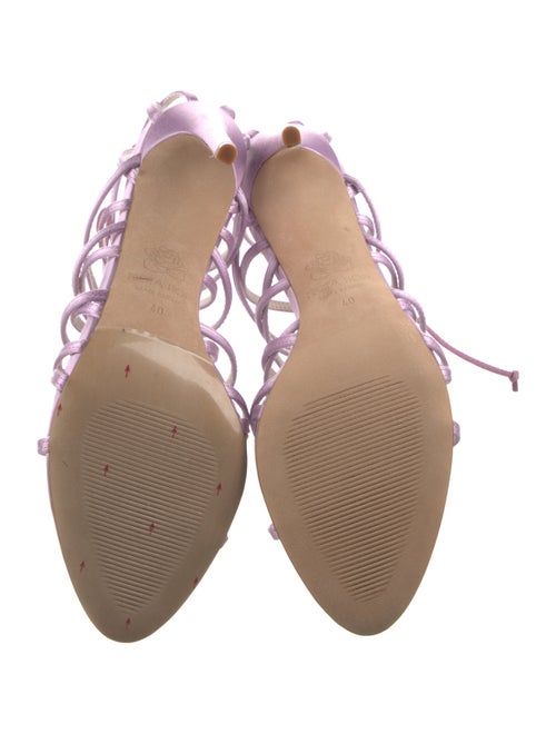 Prota Fiori Satin Sandals