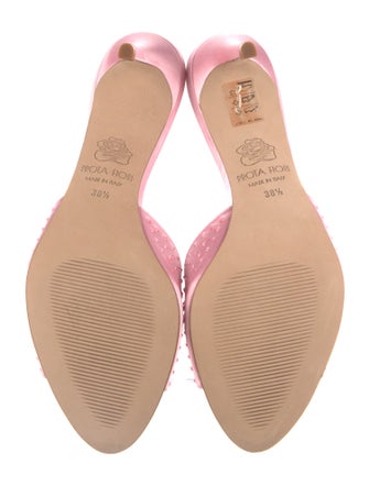 Prota Fiori Satin Crystal Embellishments Slides