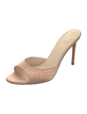 Prota Fiori Satin Crystal Embellishments Slides