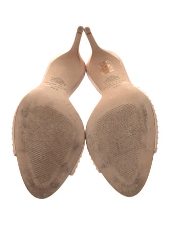 Prota Fiori Satin Crystal Embellishments Slides