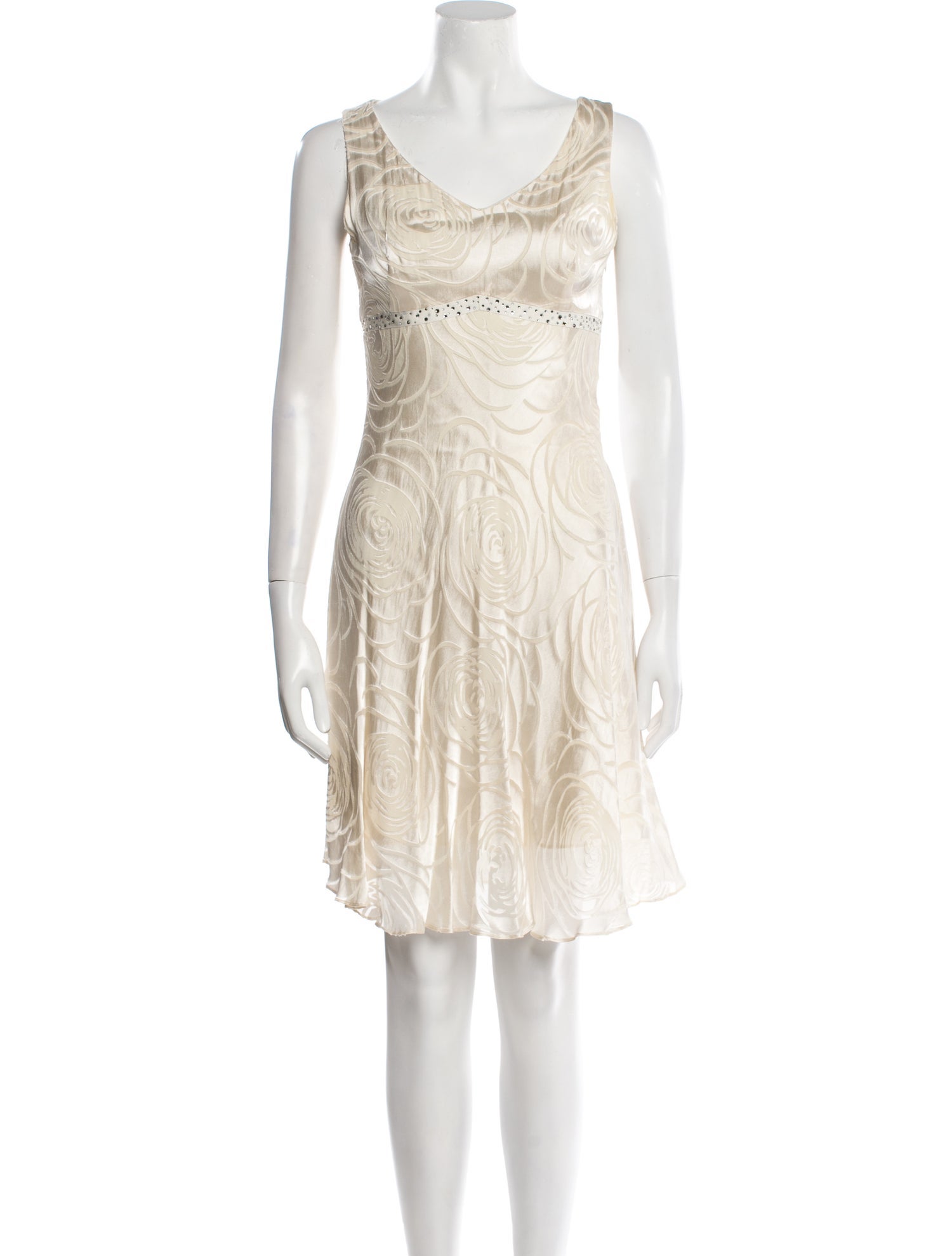 Ports International Scoop Neck Mini Dress