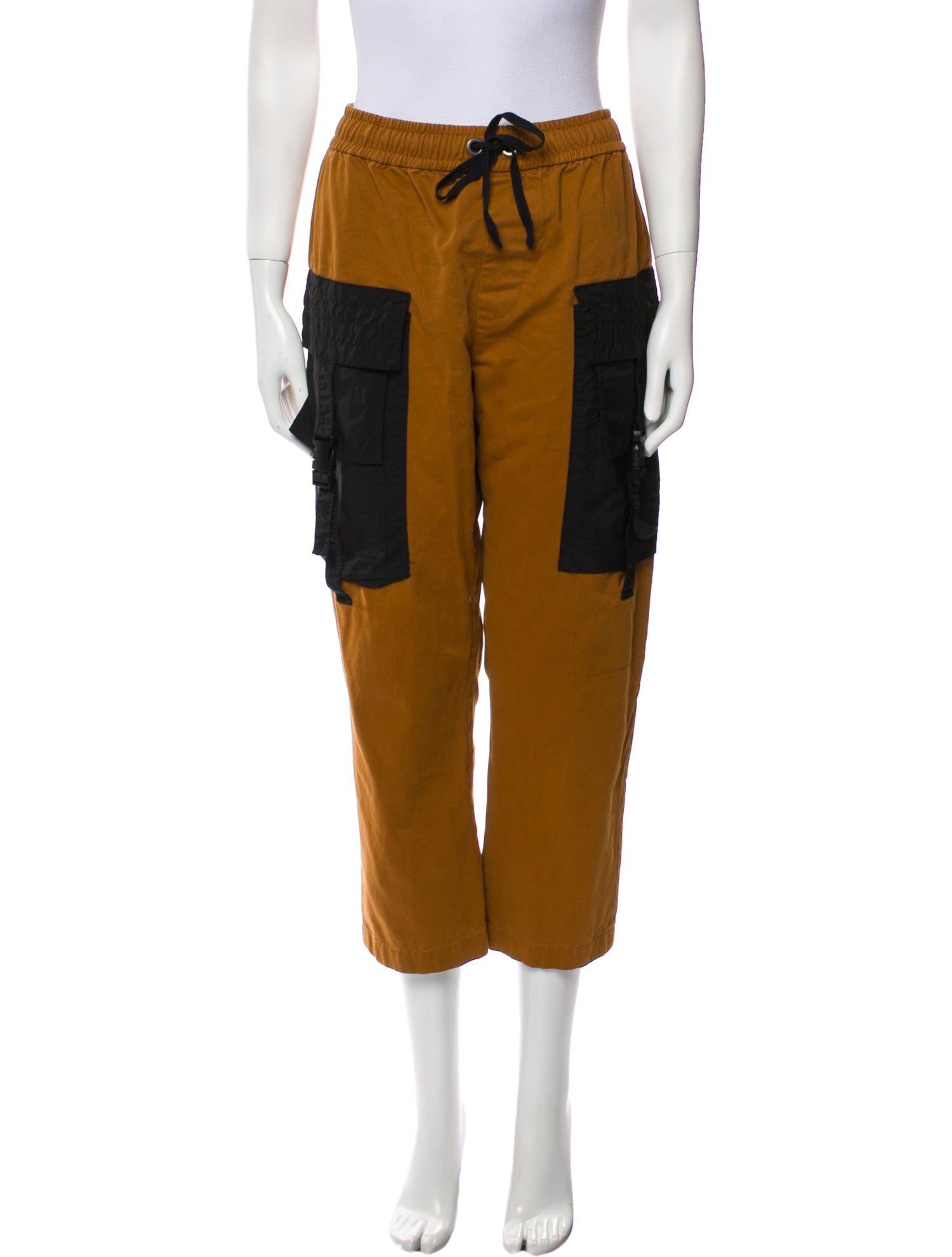 Ports V Colorblock Pattern Straight Leg Pants