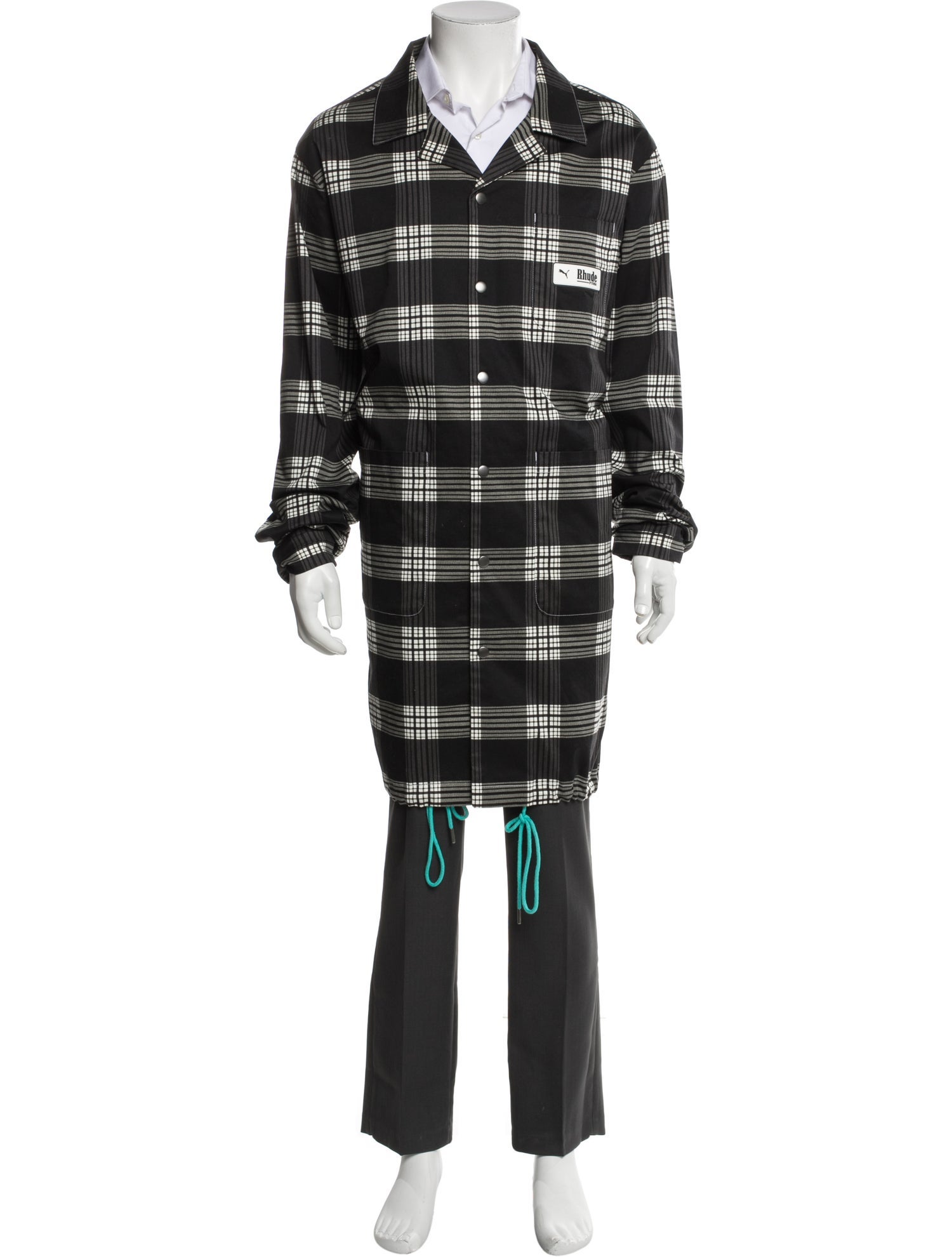 Puma x Rhude Plaid Print Overcoat
