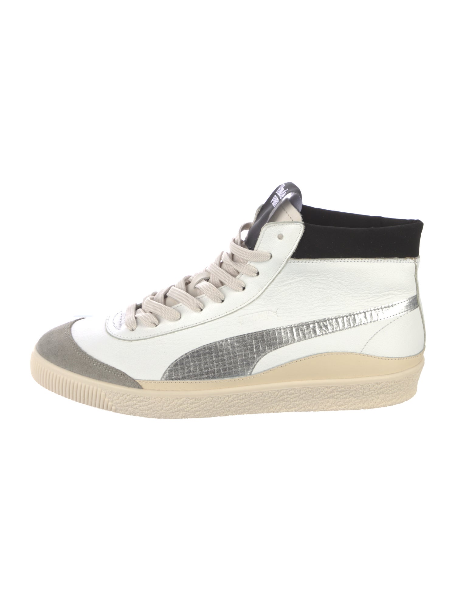 Puma x Rhude Leather Colorblock Pattern Sneakers