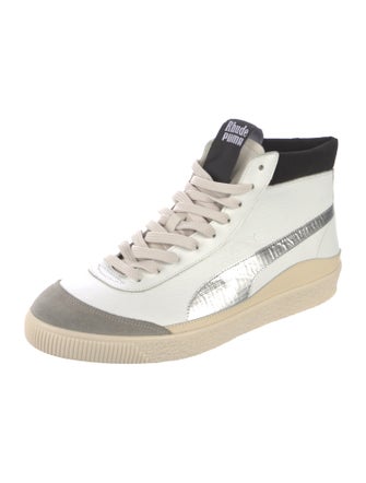Puma x Rhude Leather Colorblock Pattern Sneakers