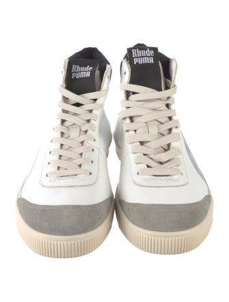 Puma x Rhude Leather Colorblock Pattern Sneakers