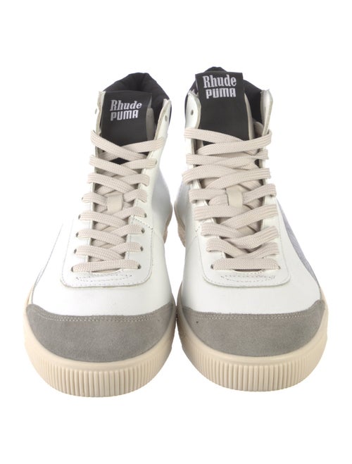 Puma x Rhude Leather Colorblock Pattern Sneakers