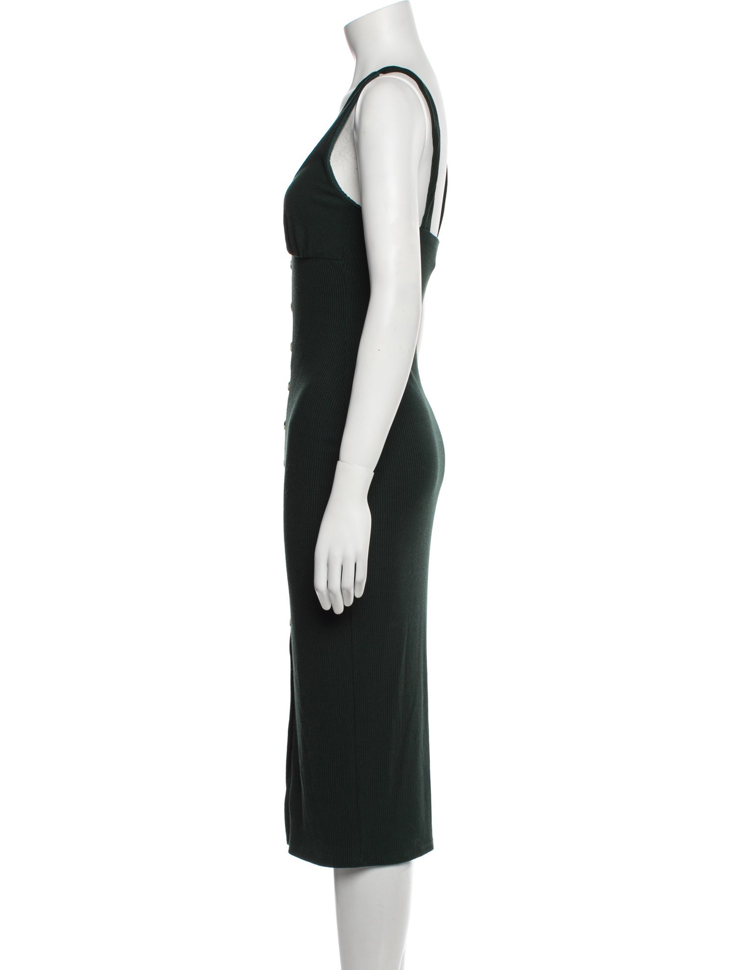 Privacy Please Plunge Neckline Knee-Length Dress