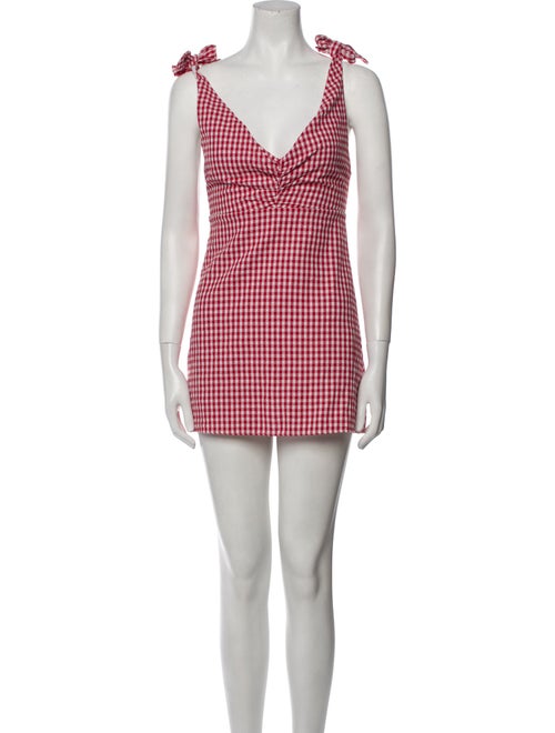Privacy Please Plaid Print Mini Dress