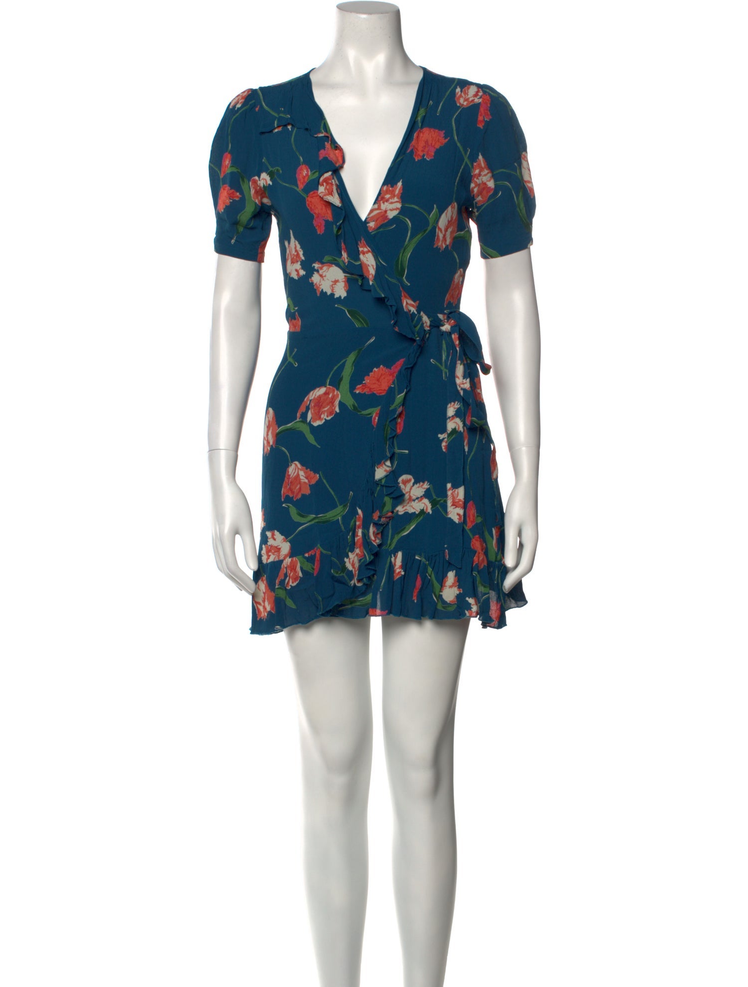 Privacy Please Floral Print Mini Dress