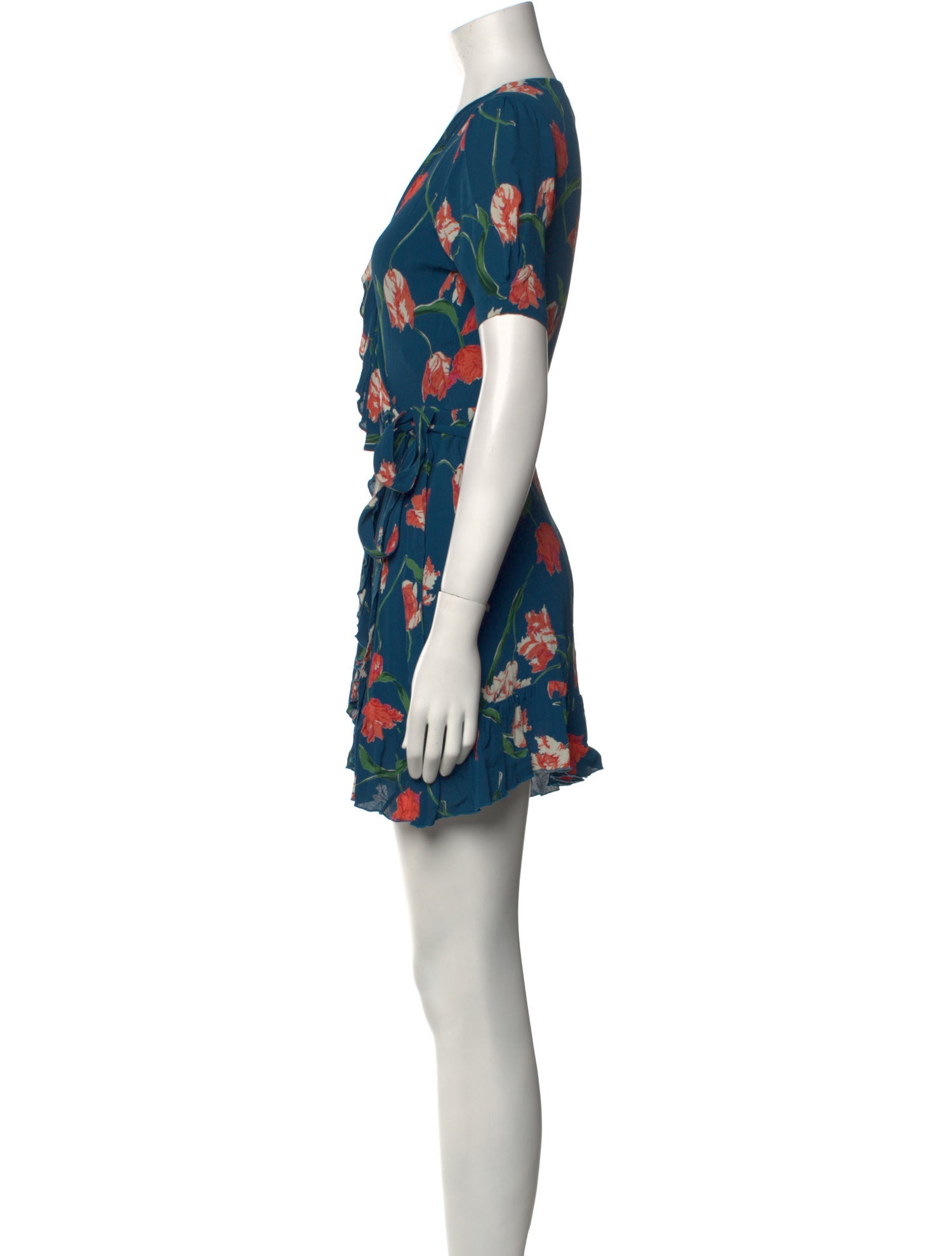 Privacy Please Floral Print Mini Dress