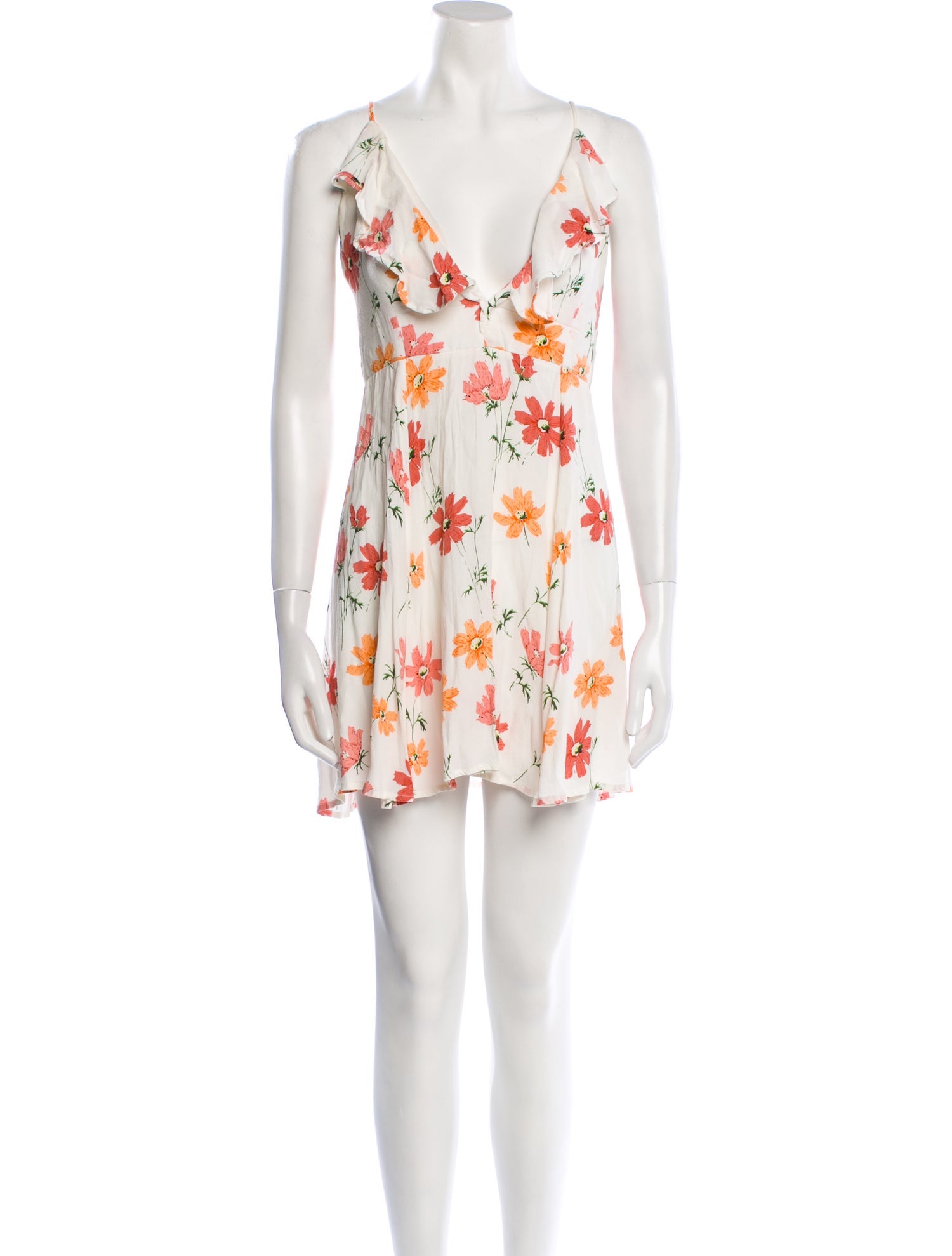 Privacy Please Floral Print Mini Dress