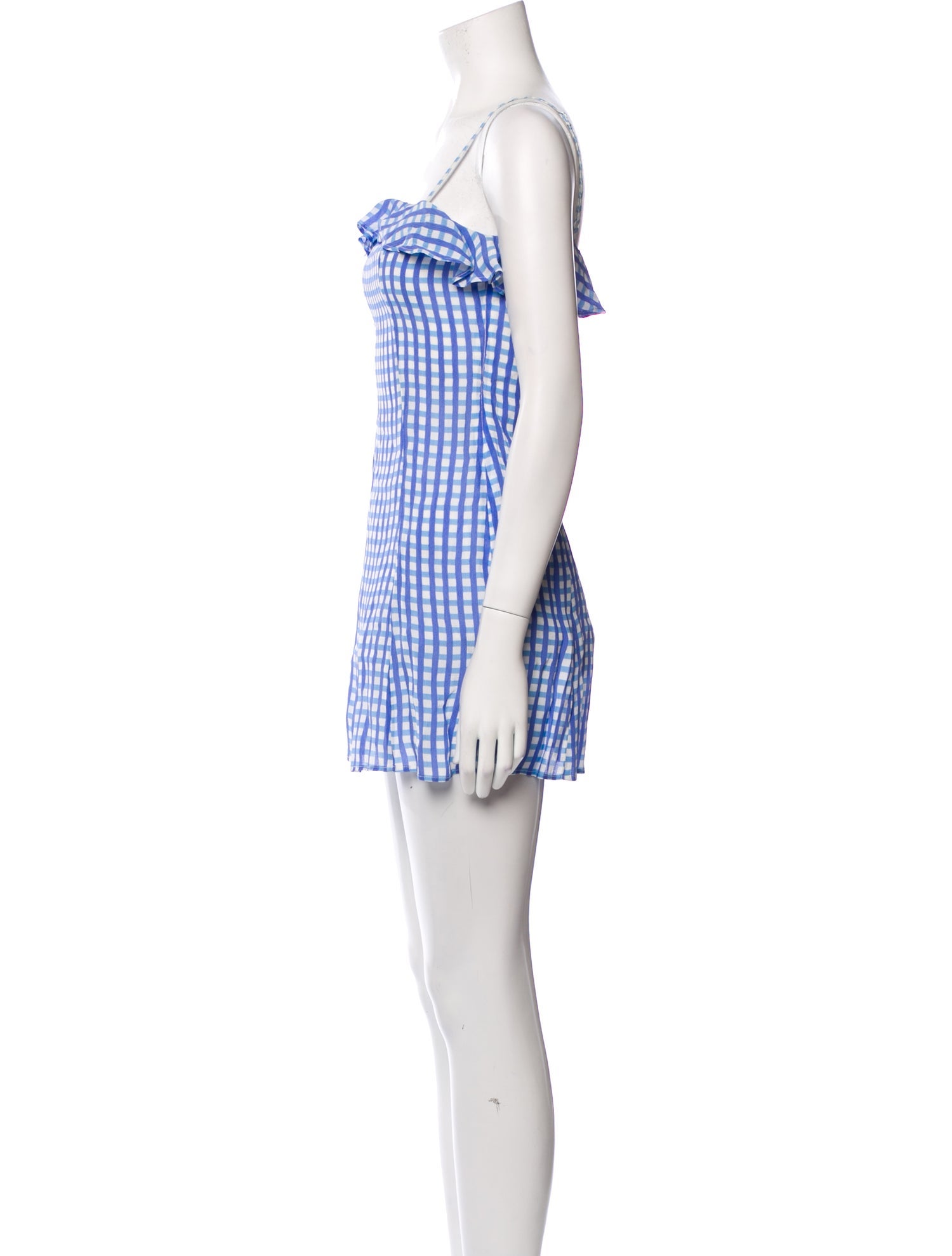 Privacy Please Plaid Print Mini Dress