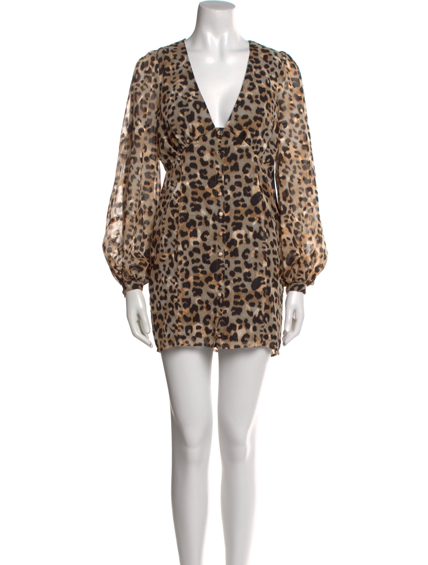 Privacy Please Animal Print Mini Dress