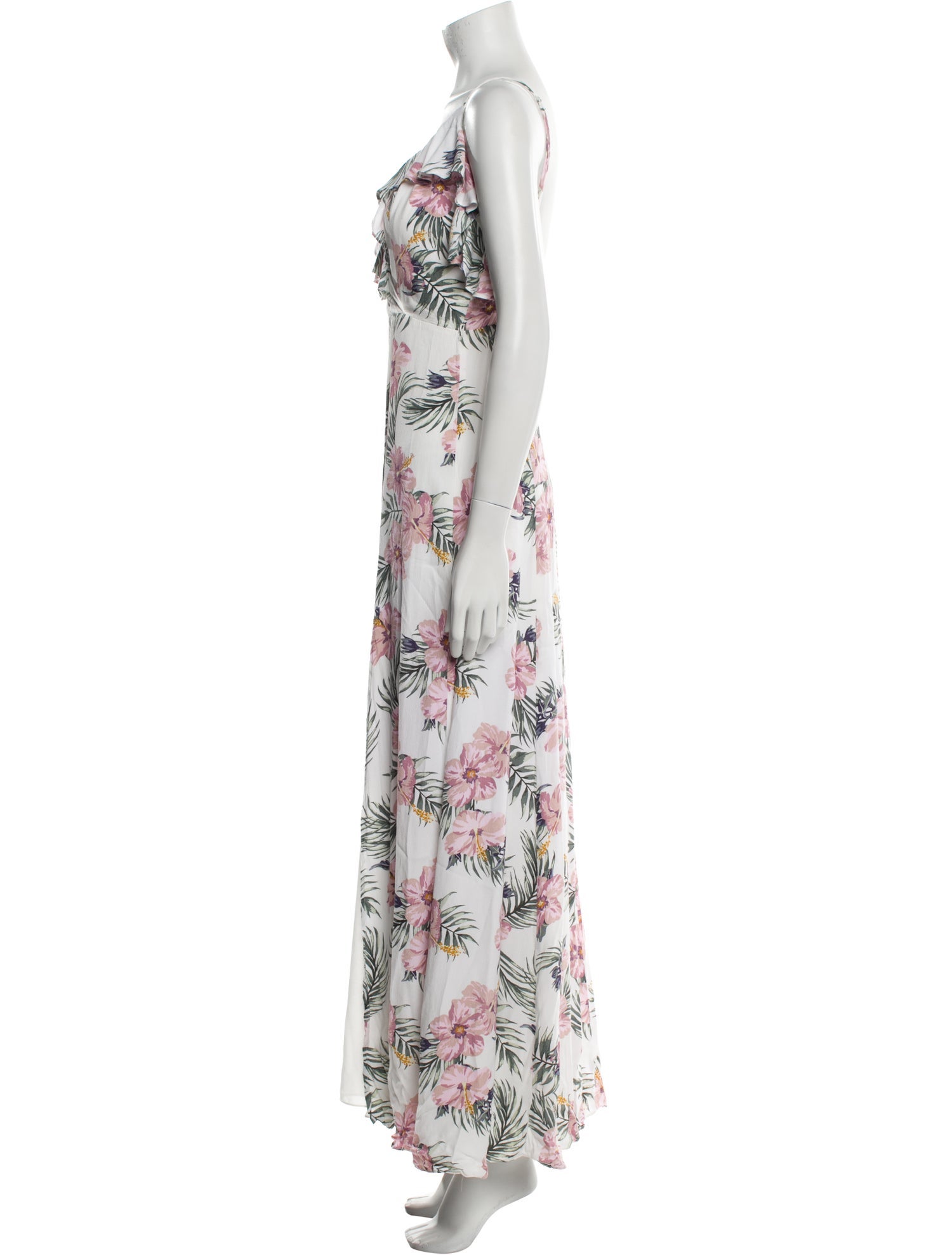 Privacy Please Floral Print Long Dress