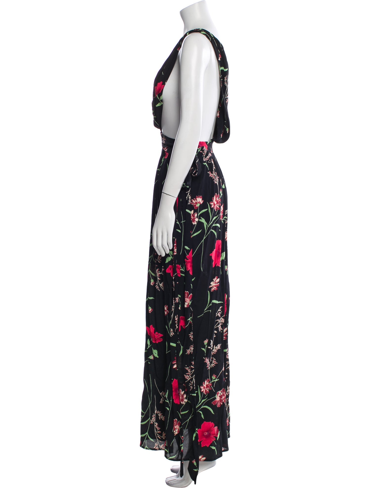 Privacy Please Floral Print Long Dress