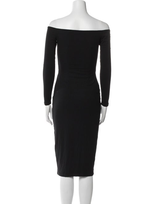 Privacy Please Off-The-Shoulder Midi Length Dress