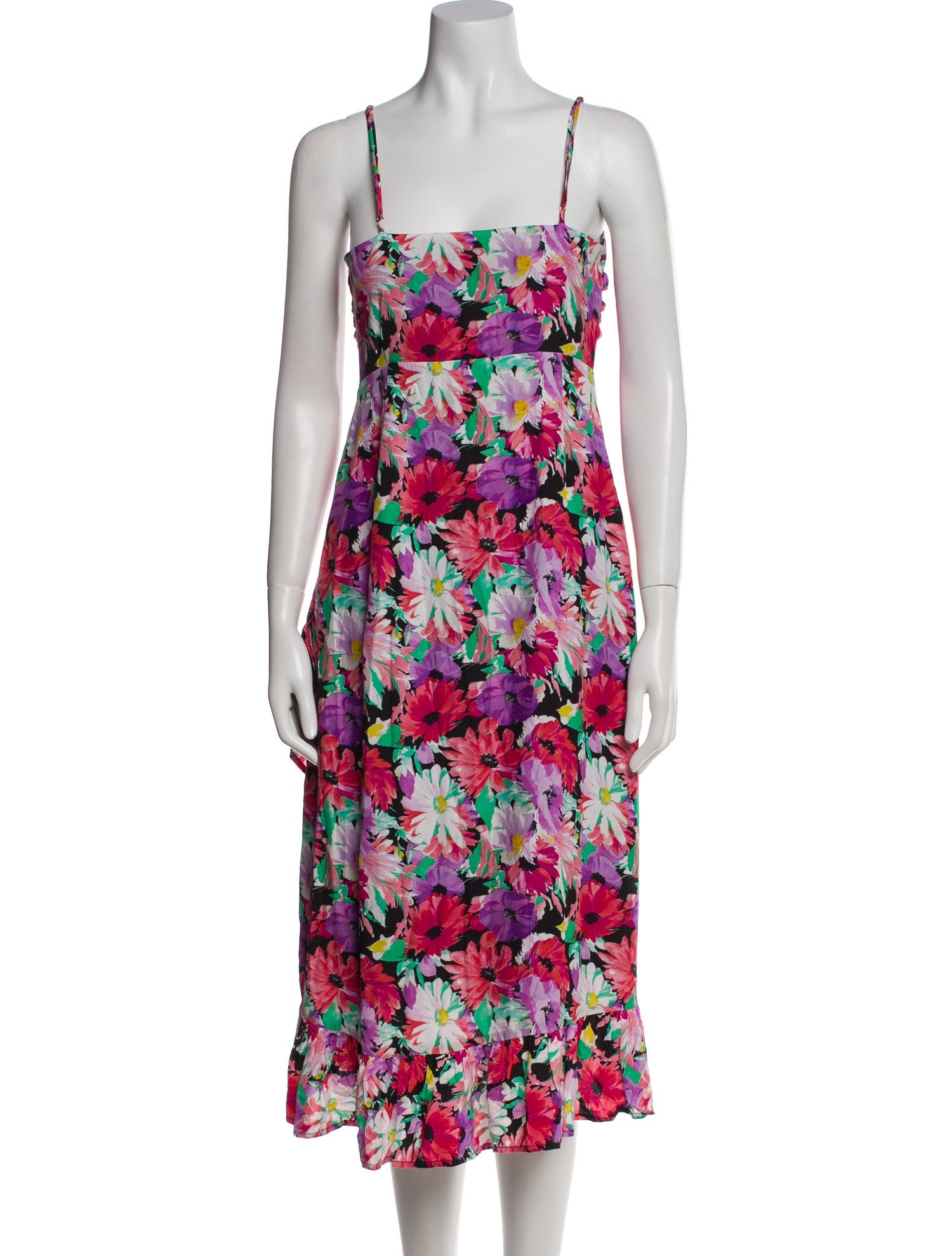 Privacy Please Floral Print Long Dress