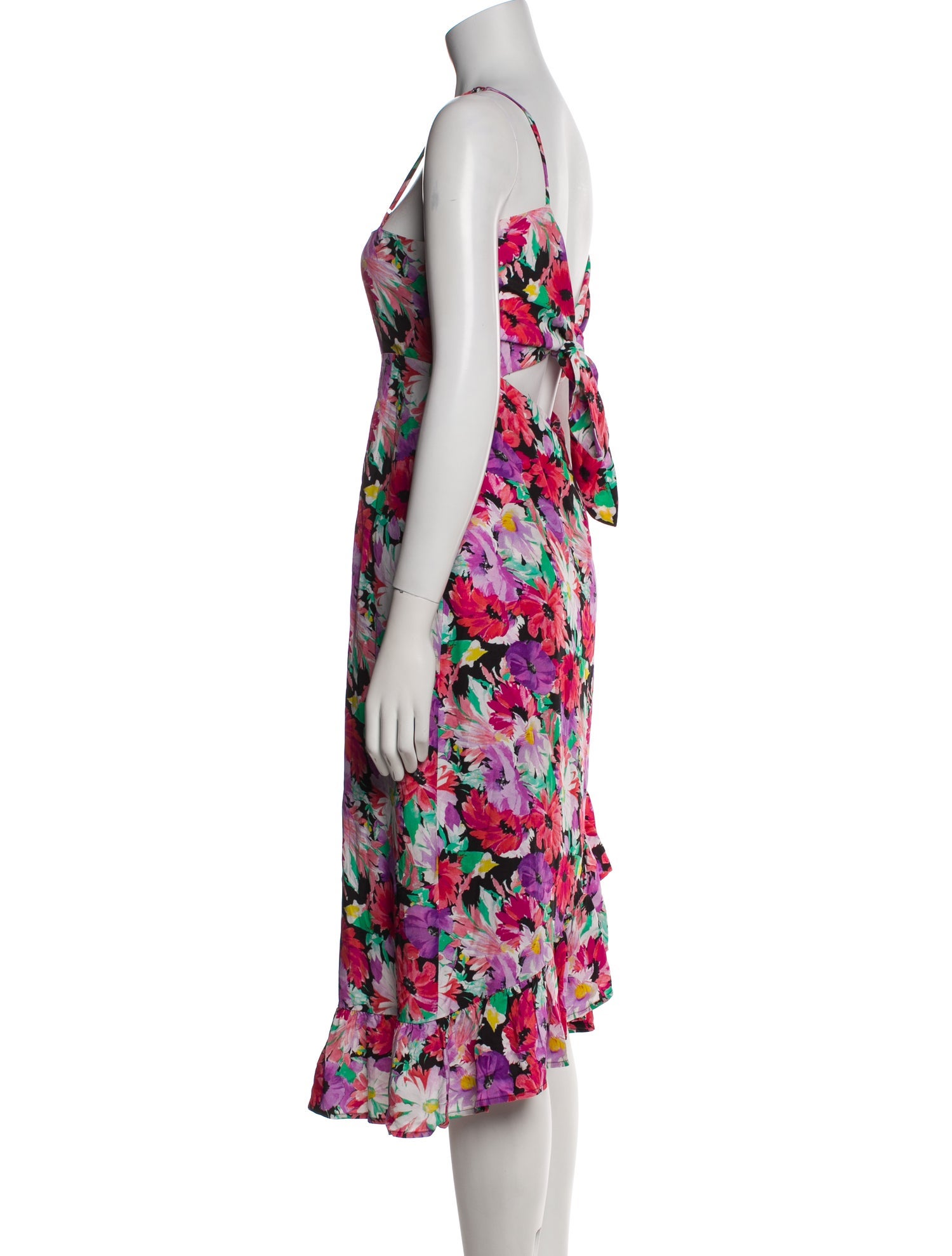 Privacy Please Floral Print Long Dress
