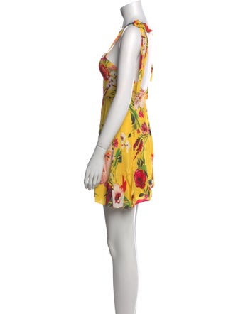 Privacy Please Floral Print Mini Dress