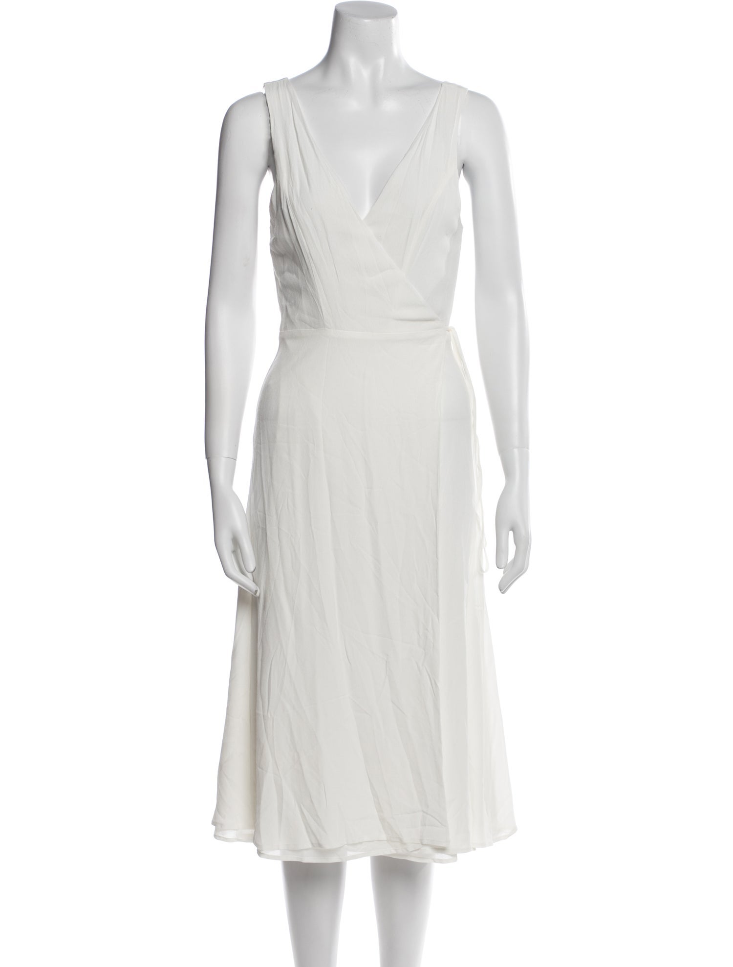 Privacy Please V-Neck Midi Length Dress