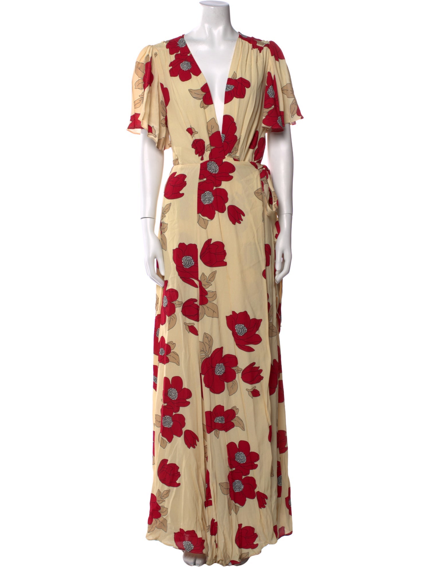 Privacy Please Floral Print Long Dress