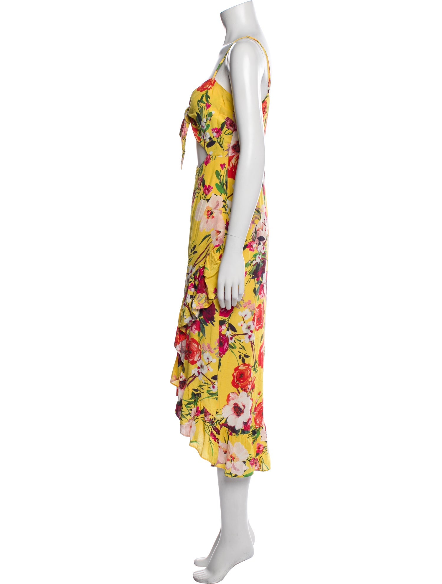 Privacy Please Floral Print Long Dress