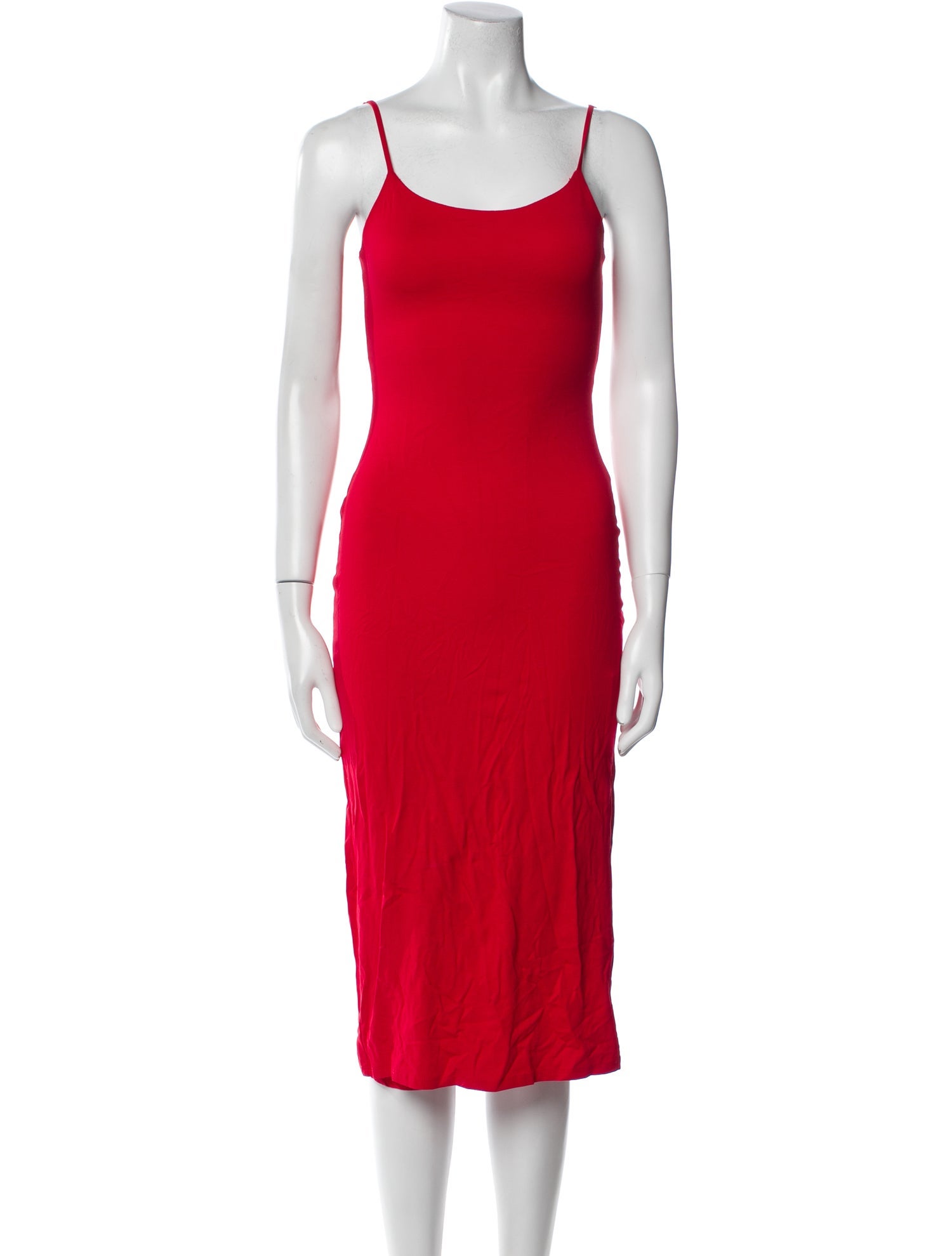 Privacy Please Scoop Neck Midi Length Dress