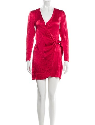 Pre-owned Privacy Please V-neck Mini Dress In Pink