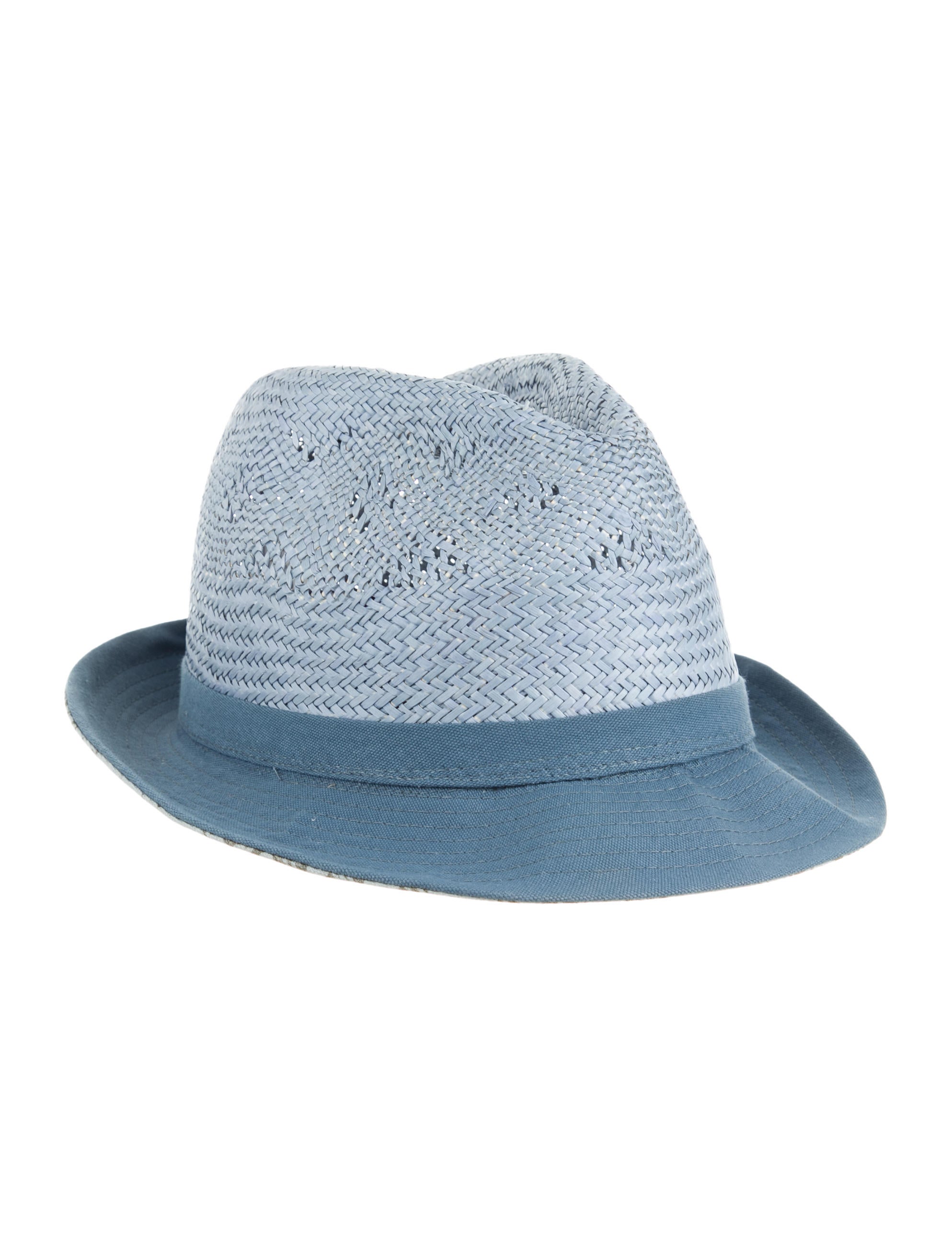 Paul Smith Straw Fedora Hat Accessories WPS21641 The RealReal