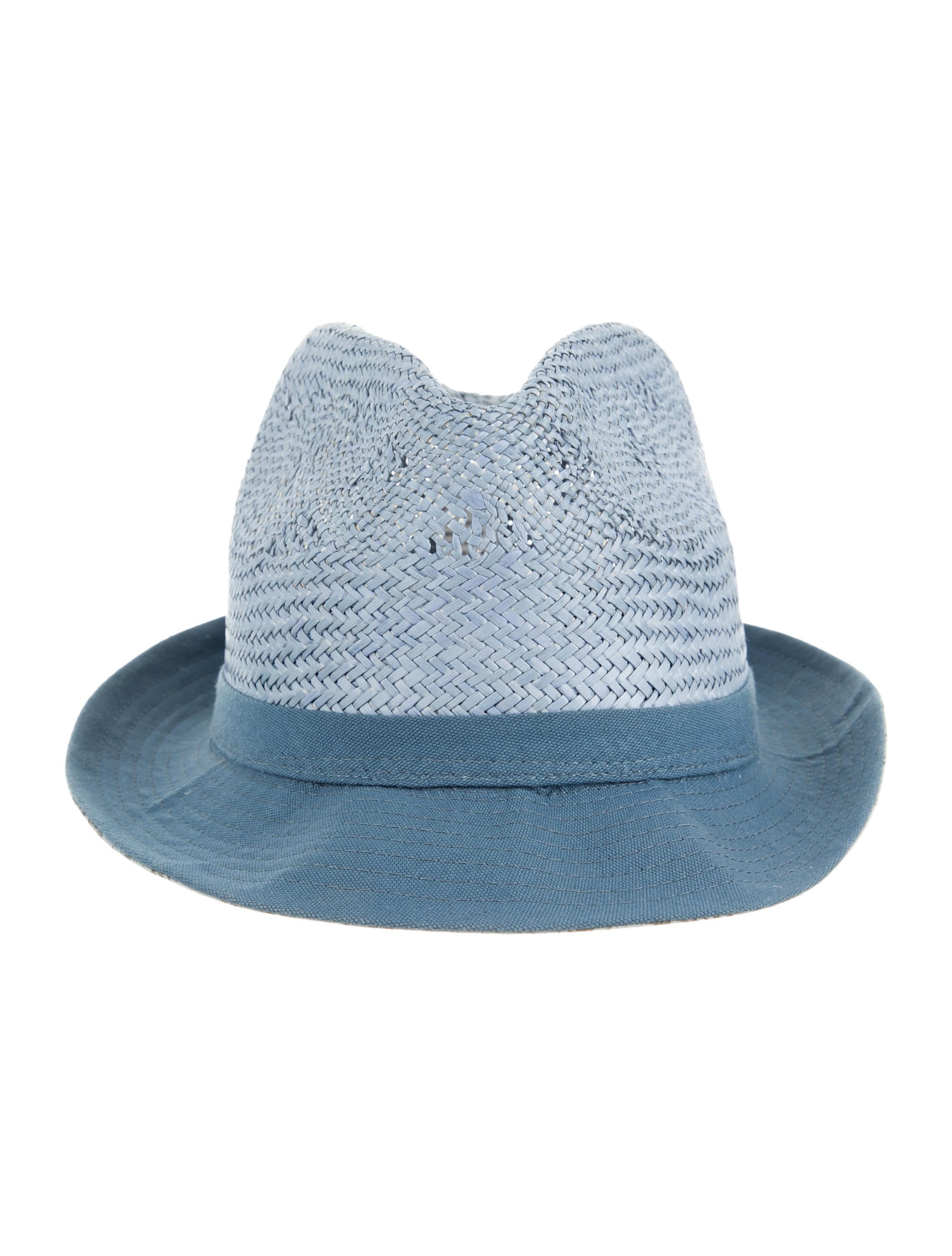 Paul Smith Straw Fedora Hat Accessories WPS21641 The RealReal