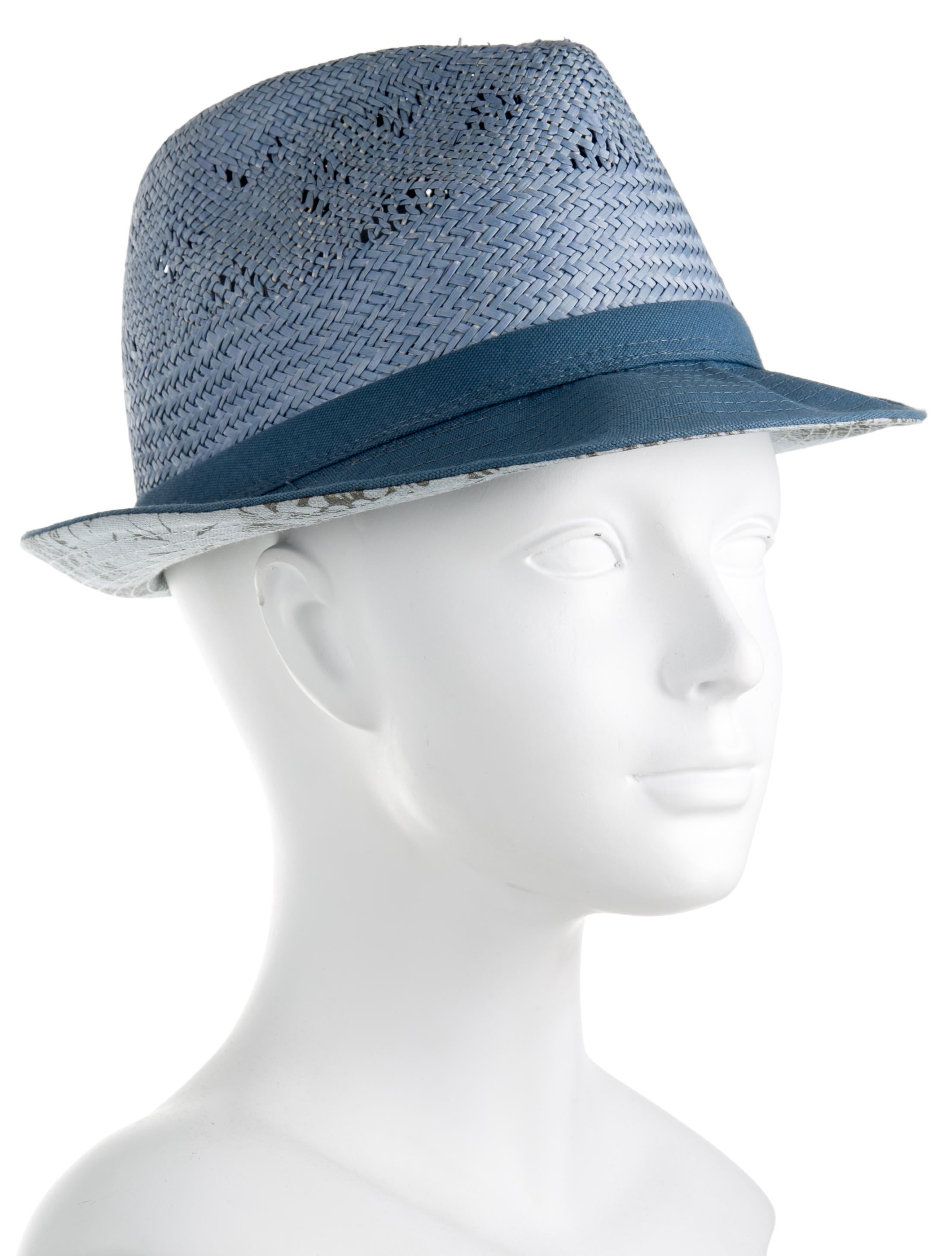 Paul Smith Straw Fedora Hat Accessories WPS21641 The RealReal