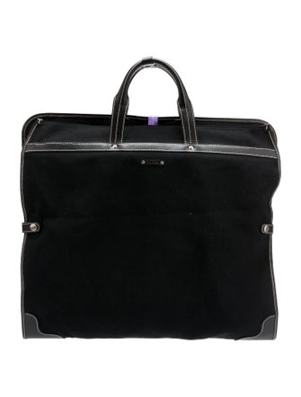 Paul Smith Leather Trimmed Canvas Garment Bag