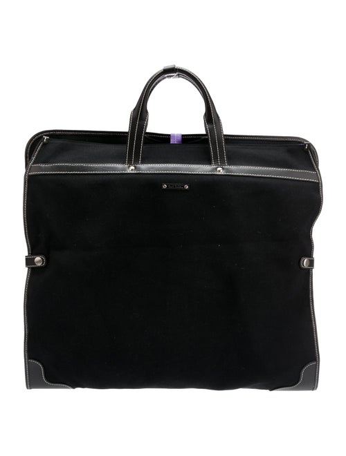 Paul Smith Leather Trimmed Canvas Garment Bag