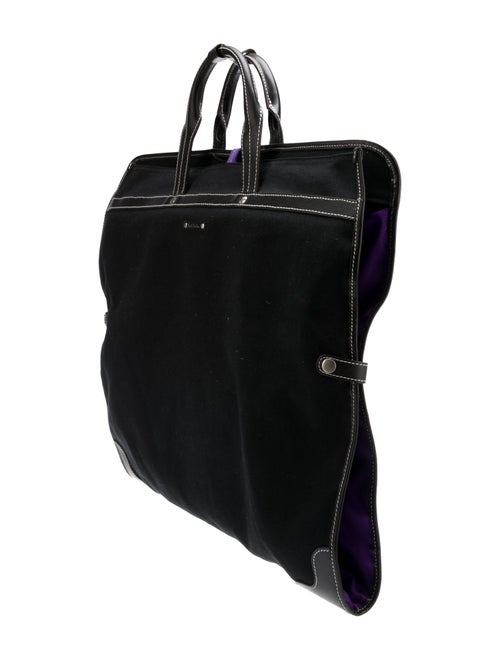 Paul Smith Leather Trimmed Canvas Garment Bag