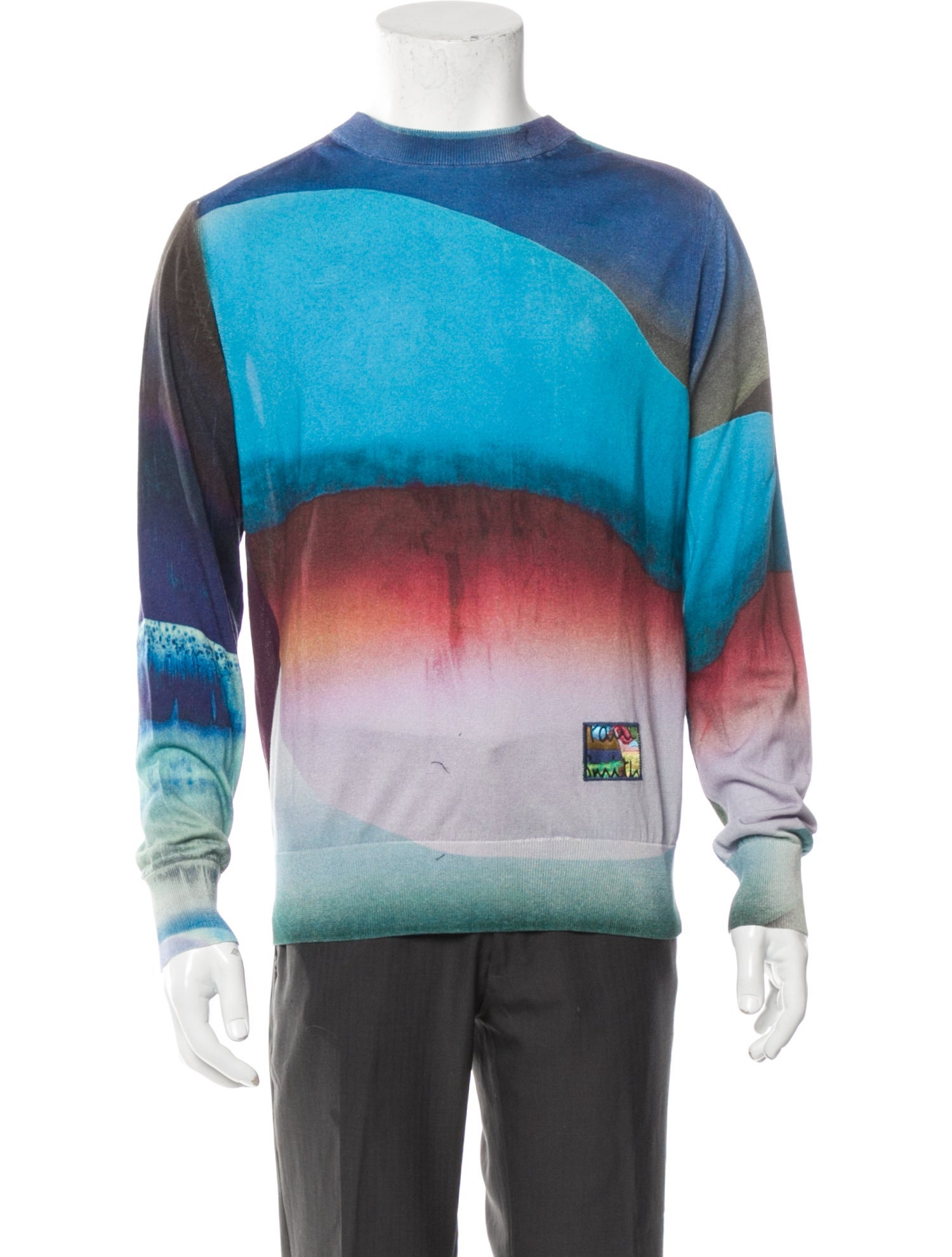 Paul Smith Tie-Dye Print Crew Neck Pullover