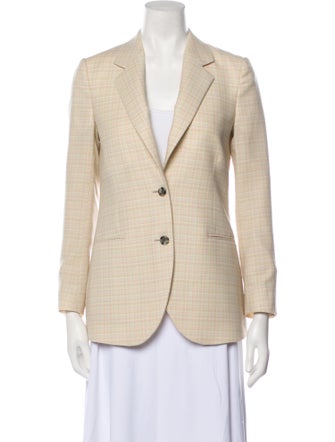 Paul Smith Wool Plaid Print Blazer