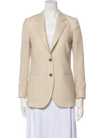 Paul Smith Jackets Wool Plaid Print Blazer Us2, It38 | XS