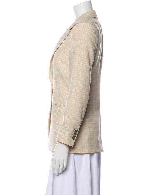 Paul Smith Wool Plaid Print Blazer