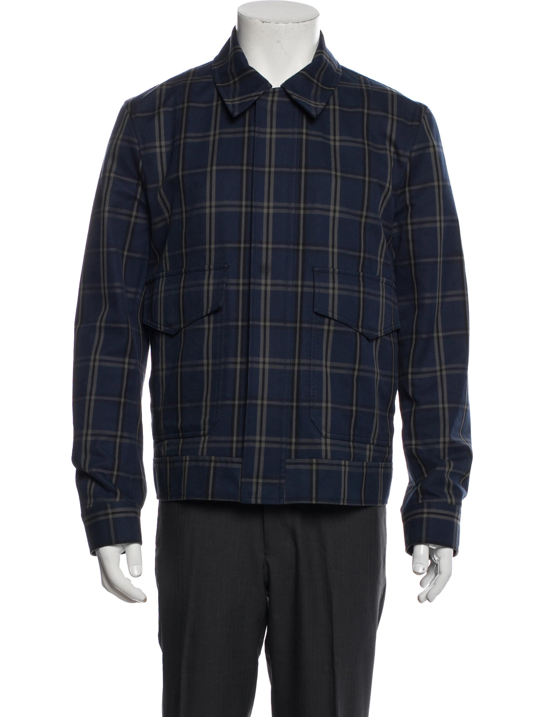 Paul Smith Plaid Print Trucker Jacket