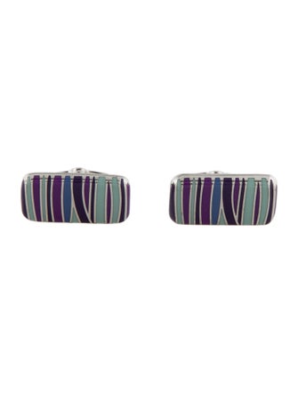 Paul Smith Enamel Multi Stripe Cufflinks