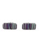 Paul Smith Enamel Multi Stripe Cufflinks