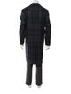 Paul Smith Wool Plaid Print Overcoat